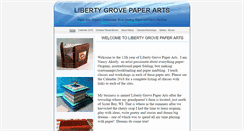 Desktop Screenshot of libertygrovepaperarts.com