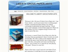 Tablet Screenshot of libertygrovepaperarts.com